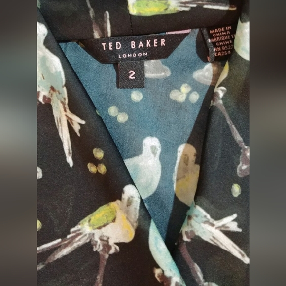 Ted Baker budgies wrap dress - Picture 4 of 12